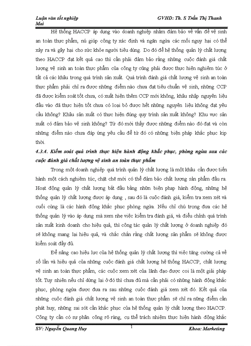 image for page Tăng cường hiệu lực hệ thống quản lý chất lượng theo HACCP tại công ty TNHH chế biến hoa quả Hồng Lam 1