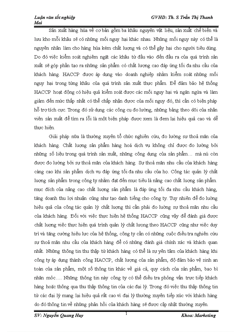 image for page Tăng cường hiệu lực hệ thống quản lý chất lượng theo HACCP tại công ty TNHH chế biến hoa quả Hồng Lam 1