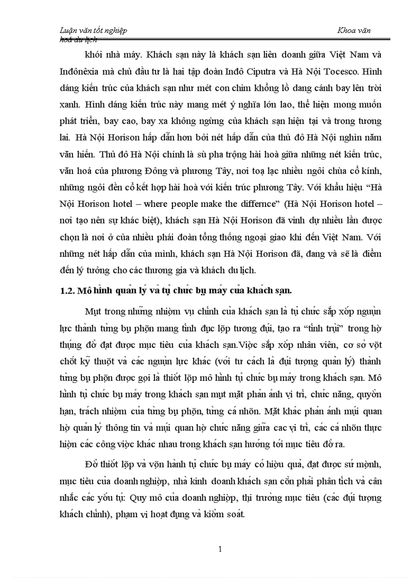 image for page Hoa t đô ng kinh doanh ăn uô ng cu a kha ch sa n Ha Nô i Horison