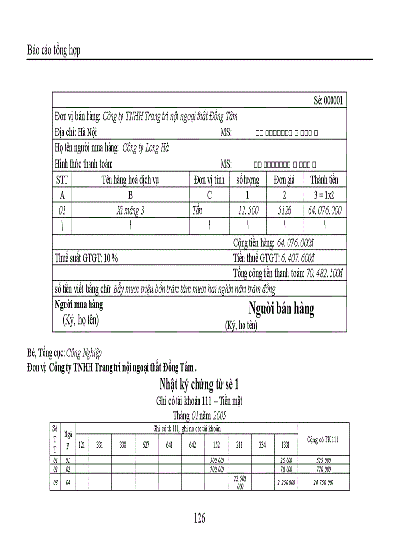 image for page Báo cáo tổng hợp về Công ty TNHH Trang trí nội ngoại thất Đồng Tâm