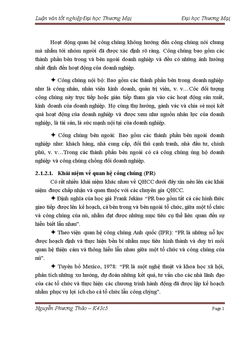image for page Phát triển hoạt động quan hệ công chúng PR nhằm quảng bá hình ảnh của công ty cổ phần đầu tư công nghệ cao Hitec trên thị trường miền bắc 1