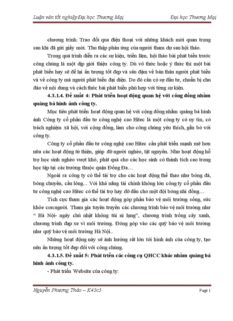 image for page Phát triển hoạt động quan hệ công chúng PR nhằm quảng bá hình ảnh của công ty cổ phần đầu tư công nghệ cao Hitec trên thị trường miền bắc 1