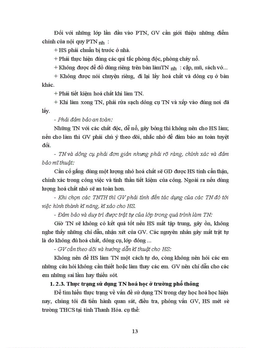 image for page Một số biện pháp rèn luyện kiến thức kĩ năng thí nghiệm cho Học sinh THCS theo hướng dạy học tích cực