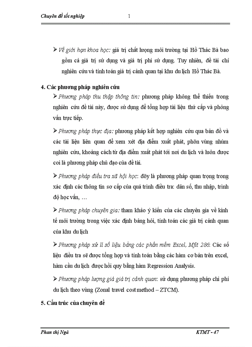 image for page Lượng giá trị cảnh quan khu du lịch hồ Thác Bà bằng phương pháp chi phí du lịch