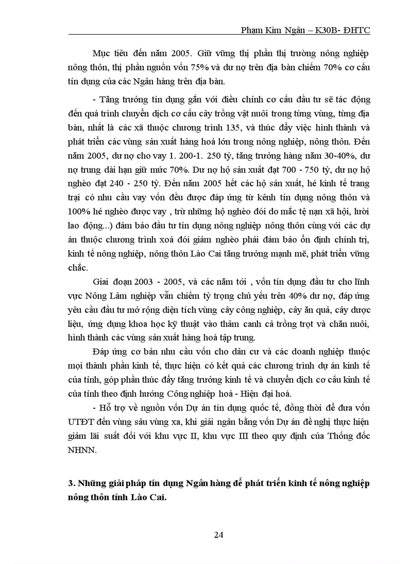image for page Một số giải pháp tín dụng ngân hàng nhằm đẩy nhanh sự phát triển nông nghiệp nông thôn tỉnh Lào Cai theo hướng sản xuất hàng hóa