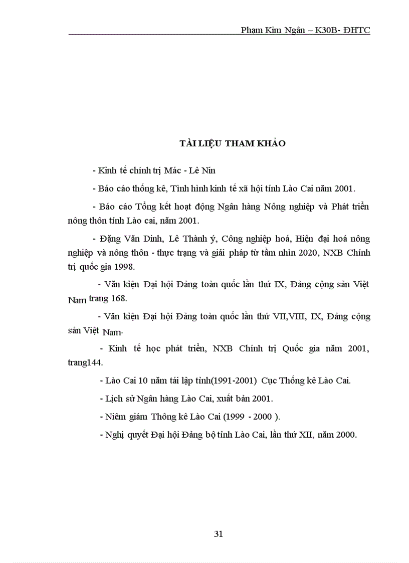 image for page Một số giải pháp tín dụng ngân hàng nhằm đẩy nhanh sự phát triển nông nghiệp nông thôn tỉnh Lào Cai theo hướng sản xuất hàng hóa