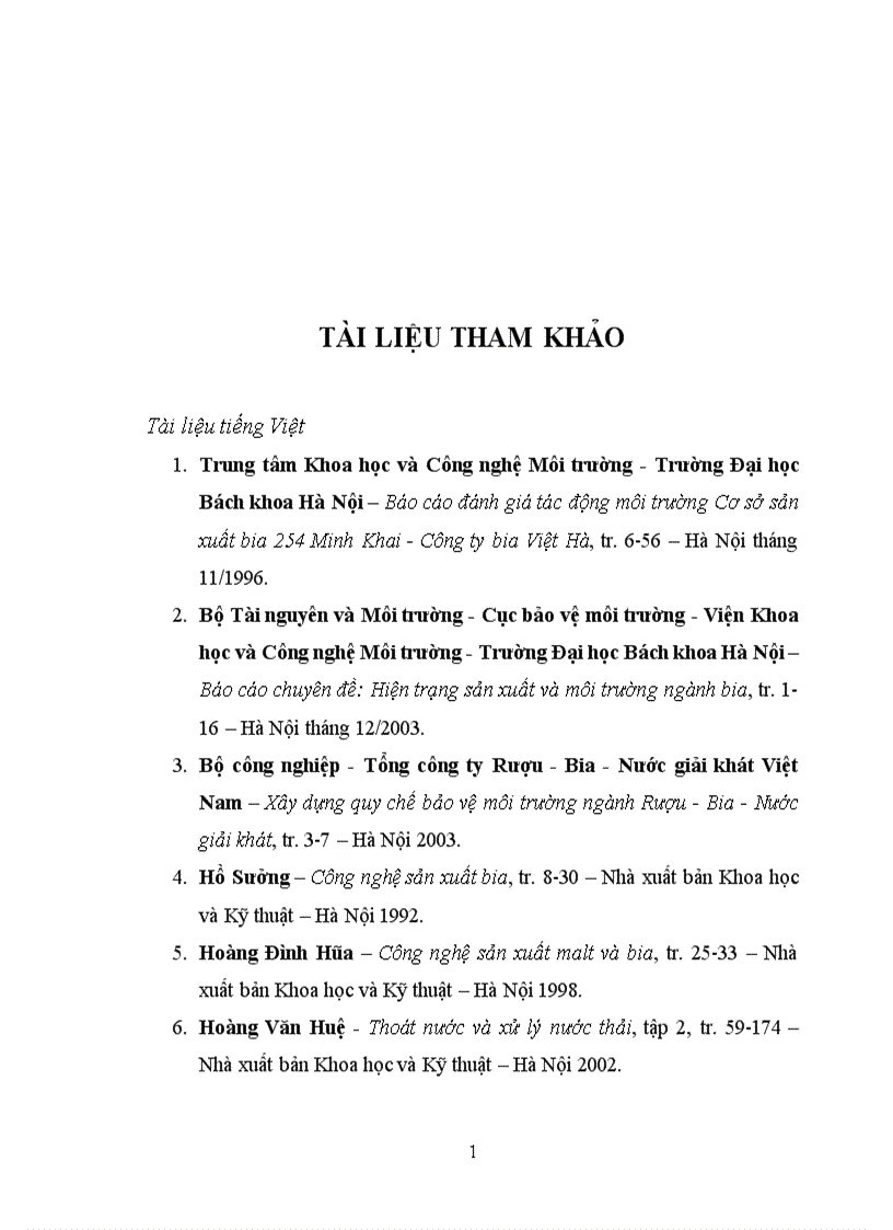 image for page Bước đầu nghiên cứu hiệu quả của thiết bị hợp khối trong xử lý nước thải của sản xuất bia