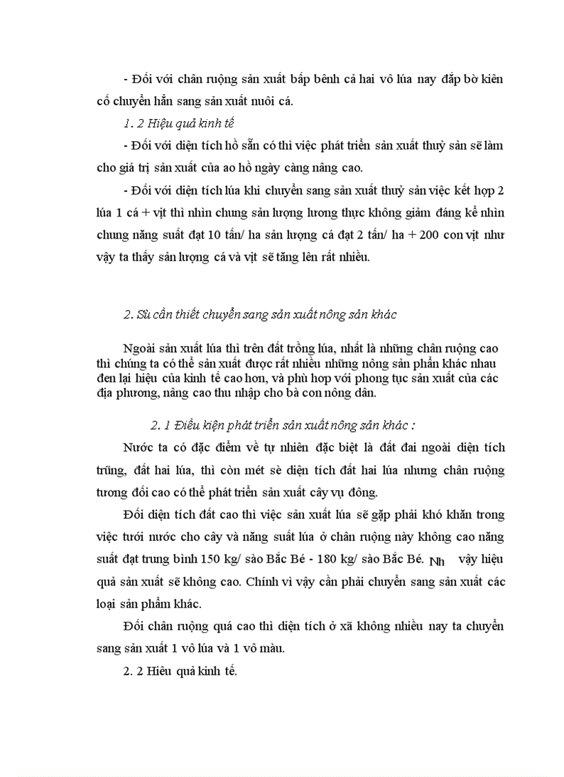 image for page Định hướng và giải pháp chuyển dịch cơ cấu cây trồng trên đất trồng lúa sang sản xuất nông thuỷ sản khác ở xã Phương Tú ứng Hoà Hà Tây