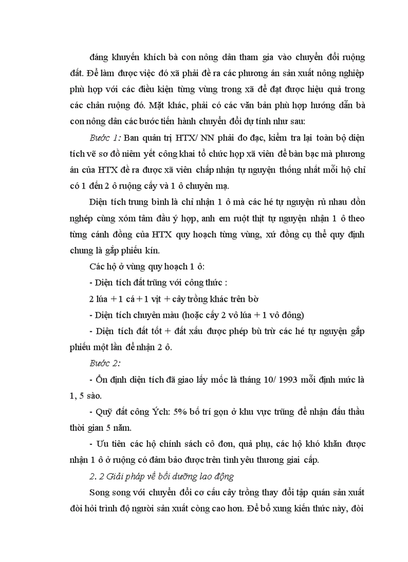 image for page Định hướng và giải pháp chuyển dịch cơ cấu cây trồng trên đất trồng lúa sang sản xuất nông thuỷ sản khác ở xã Phương Tú ứng Hoà Hà Tây