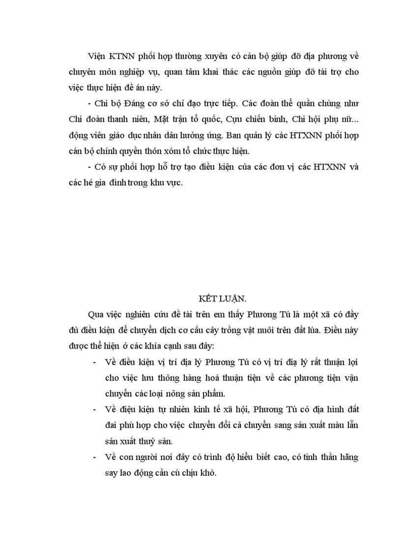 image for page Định hướng và giải pháp chuyển dịch cơ cấu cây trồng trên đất trồng lúa sang sản xuất nông thuỷ sản khác ở xã Phương Tú ứng Hoà Hà Tây