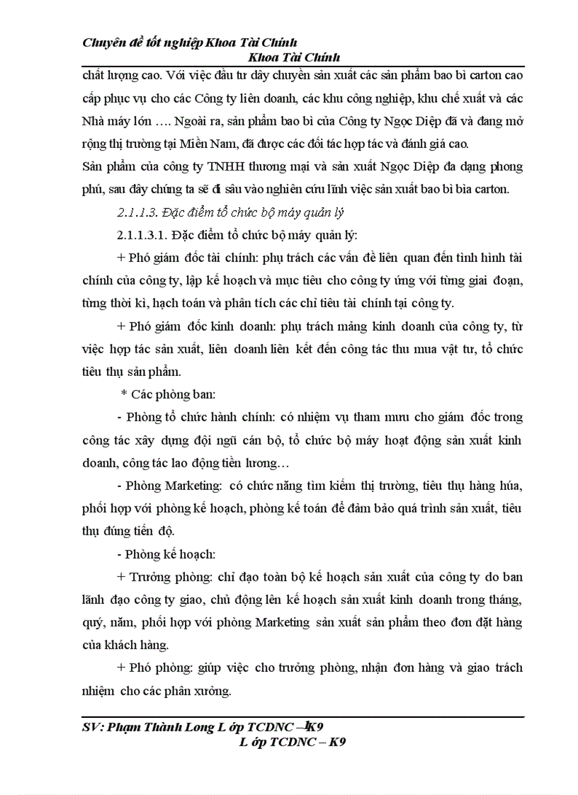 image for page Một số giải pháp kiến nghị nhằm tăng cường quản lý và nâng cao hiệu quả sử dụng VLĐ tại công ty TNHH Ngọc Diệp 1