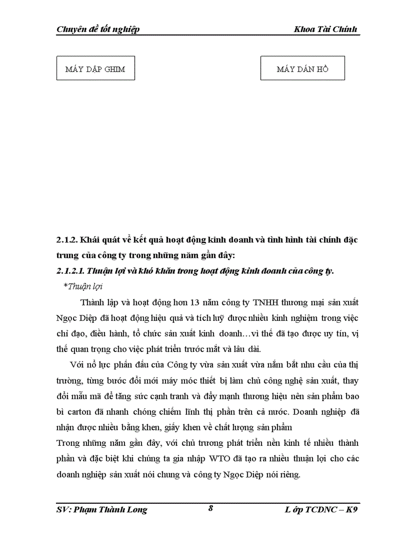 image for page Một số giải pháp kiến nghị nhằm tăng cường quản lý và nâng cao hiệu quả sử dụng VLĐ tại công ty TNHH Ngọc Diệp 1