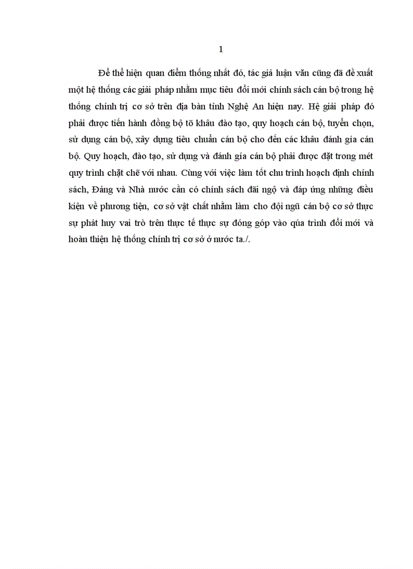 image for page Chính sách đối với đội ngũ cán bộ trong hệ thống chính trị ở cơ sở tỉnh Nghệ An