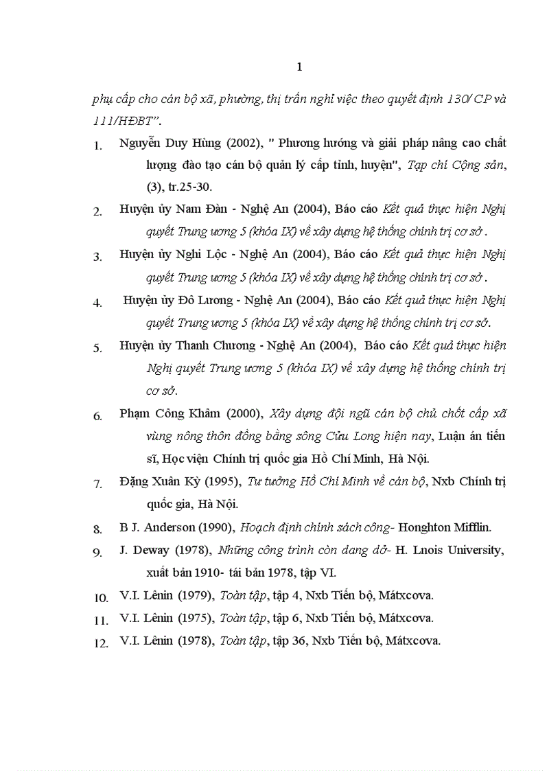 image for page Chính sách đối với đội ngũ cán bộ trong hệ thống chính trị ở cơ sở tỉnh Nghệ An