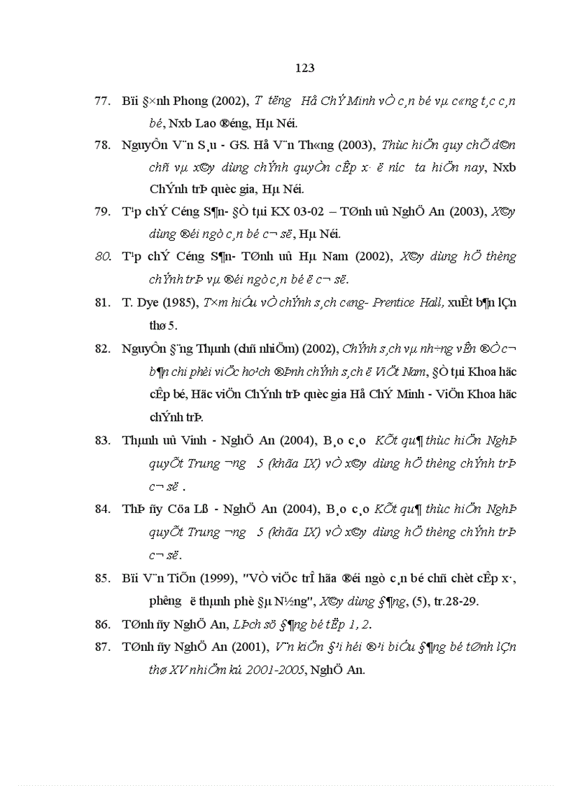 image for page Chính sách đối với đội ngũ cán bộ trong hệ thống chính trị ở cơ sở tỉnh Nghệ An