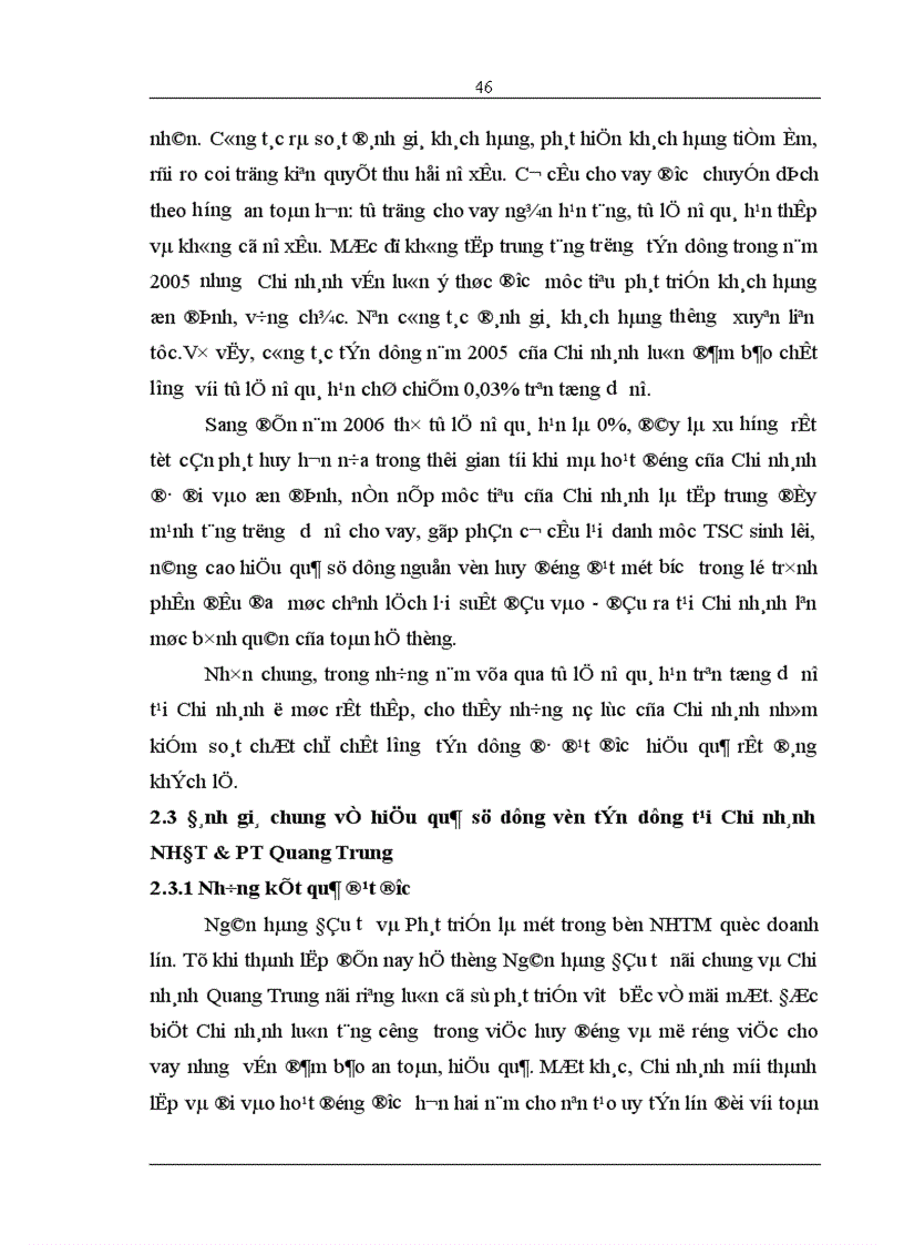 image for page Giải pháp nâng cao hiệu quả sử dụng vốn tín dụng tại Chi nhánh Ngân hàng Đầu tư và Phát triển Quang Trung 1