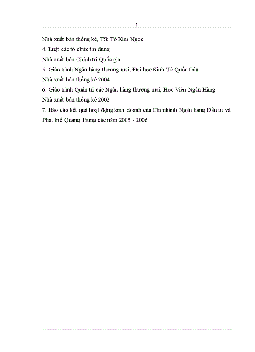 image for page Giải pháp nâng cao hiệu quả sử dụng vốn tín dụng tại Chi nhánh Ngân hàng Đầu tư và Phát triển Quang Trung 1