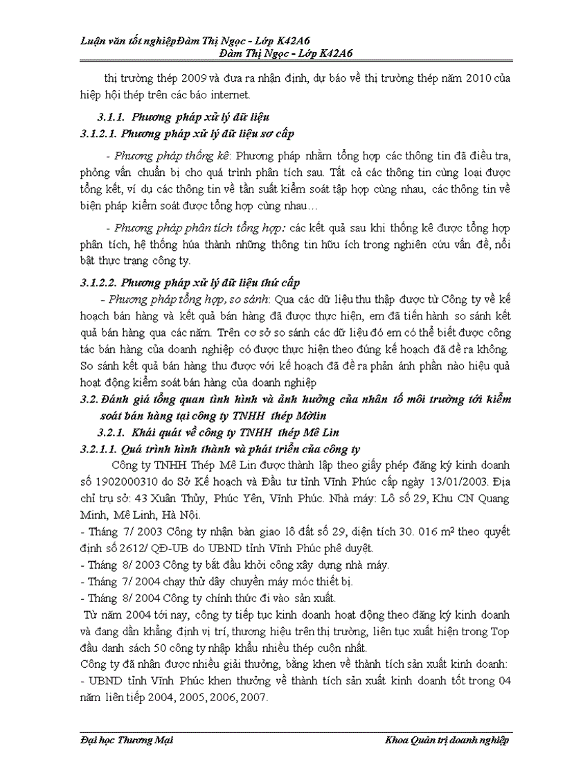 image for page Phương pháp nghiên cứu và thực trạng kiểm soát hoạt động bán hàng tại công ty TNHH thép Mê Lin 1