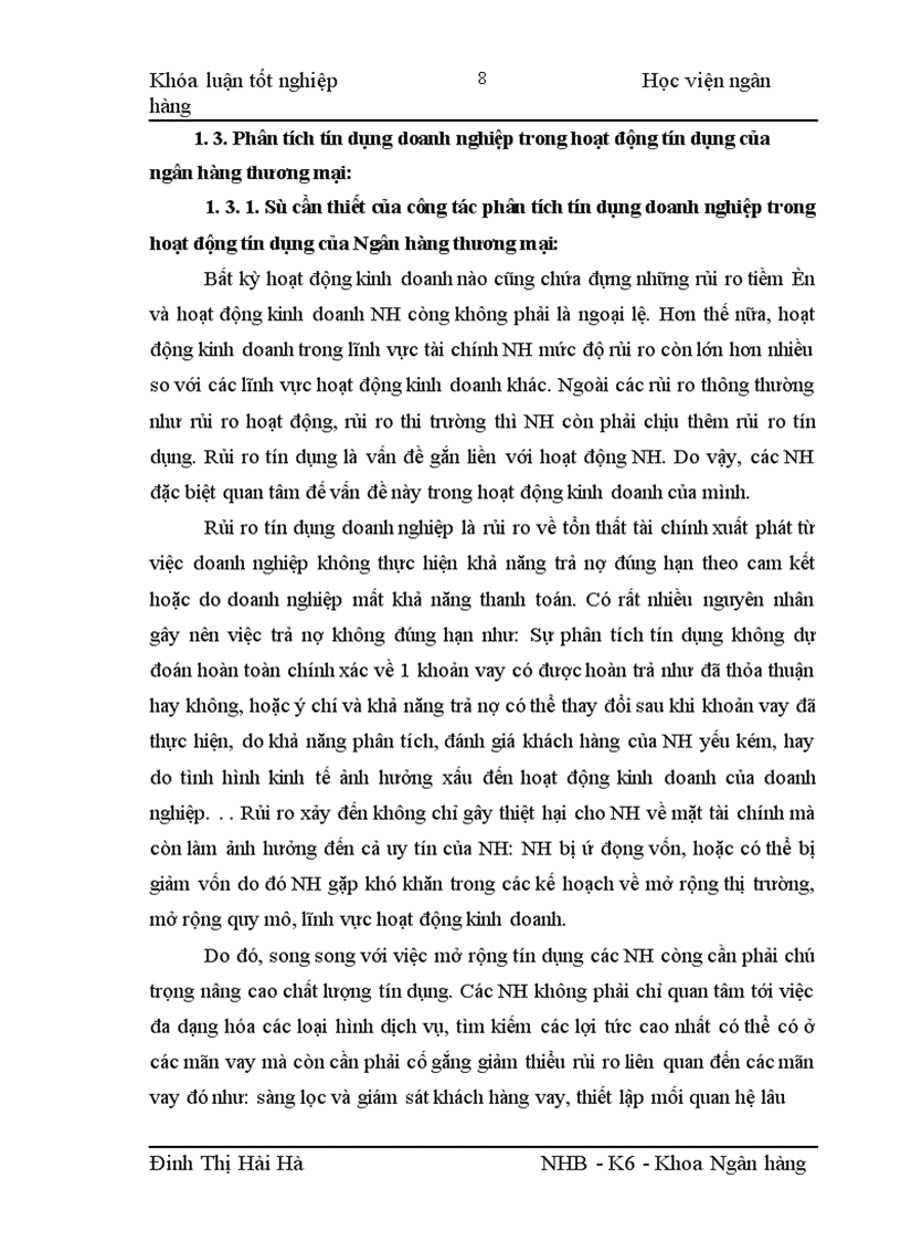 image for page Giải pháp hoàn thiện công tác phân tích tín dụng Doanh nghiệp tại NHNo PTNT chi nhánh Láng Hạ