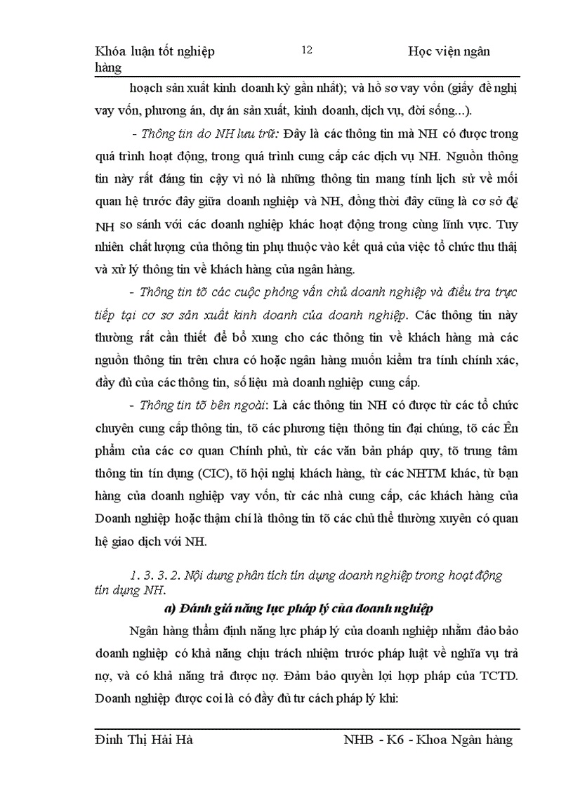 image for page Giải pháp hoàn thiện công tác phân tích tín dụng Doanh nghiệp tại NHNo PTNT chi nhánh Láng Hạ