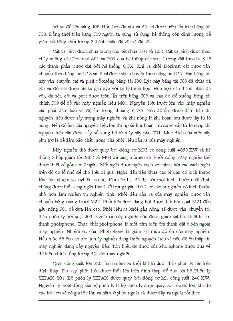 image for page Phân tích và nghiên cứu hệ thống điều khiển công đoạn nghiền liệu của nhà máy xi măng