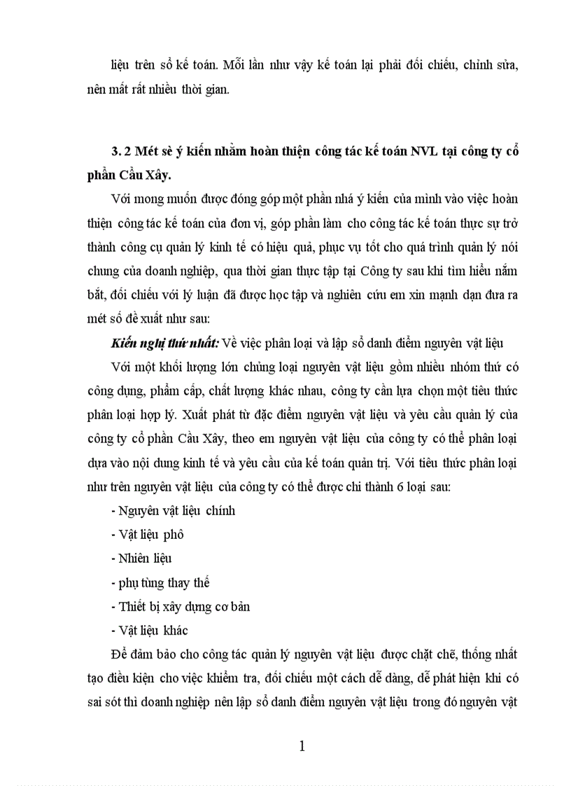 image for page Công tác kế toán nguyên vật liệu tại công ty cổ phần Cầu Xây