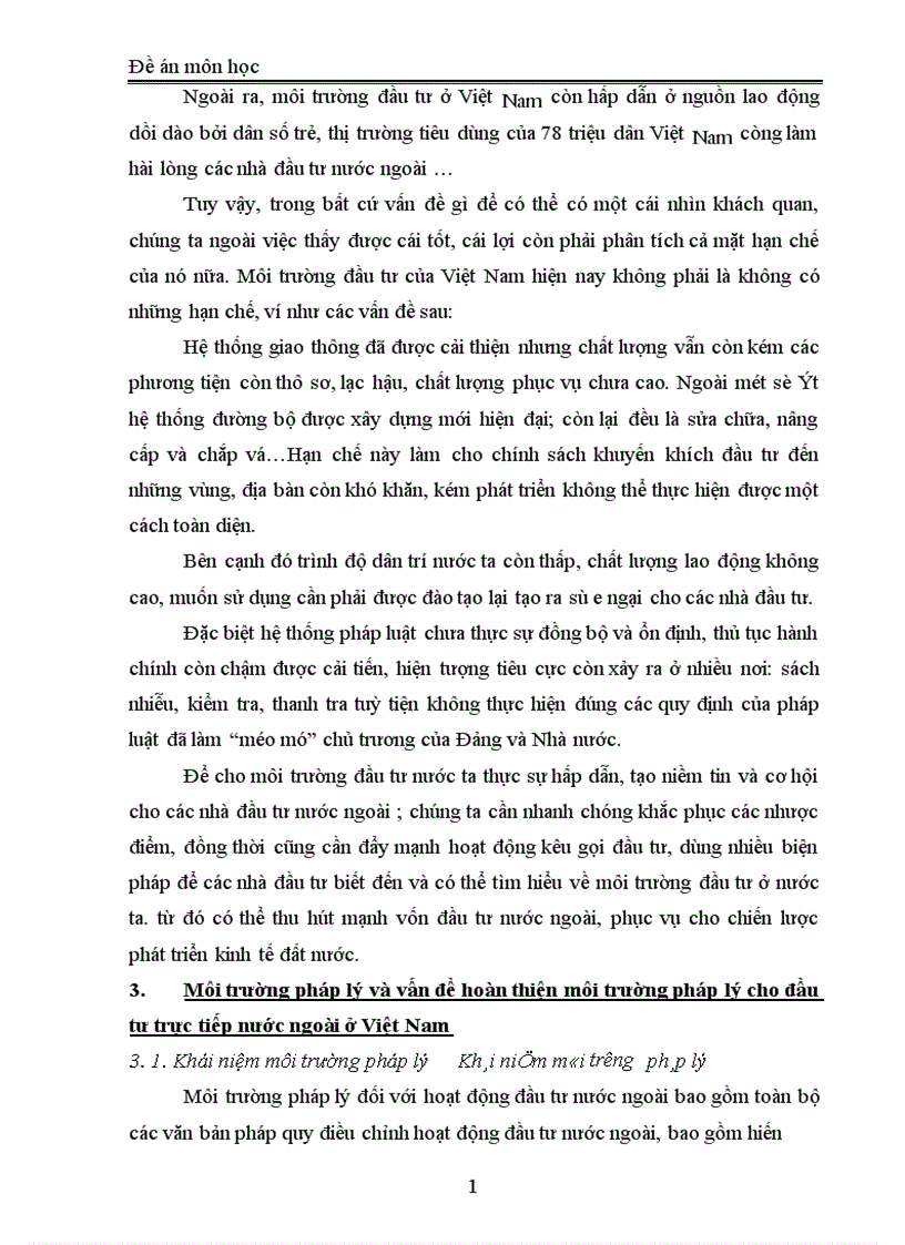 image for page Đầu tư trực tiếp nước ngoài môi trường pháp lý cho đấu tư trực tiếp nước ngoài tại Việt nam và giải pháp hoàn thiện 1