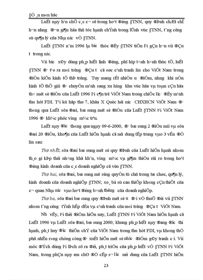 image for page Đầu tư trực tiếp nước ngoài môi trường pháp lý cho đấu tư trực tiếp nước ngoài tại Việt nam và giải pháp hoàn thiện 1