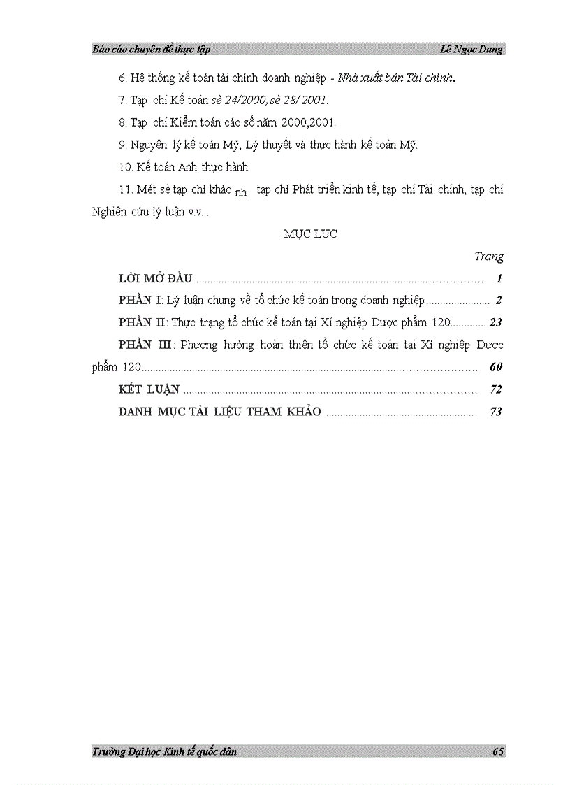 image for page Phương hướng hoàn thiện tổ chức kế toán tại Xí nghiệp Dược phẩm