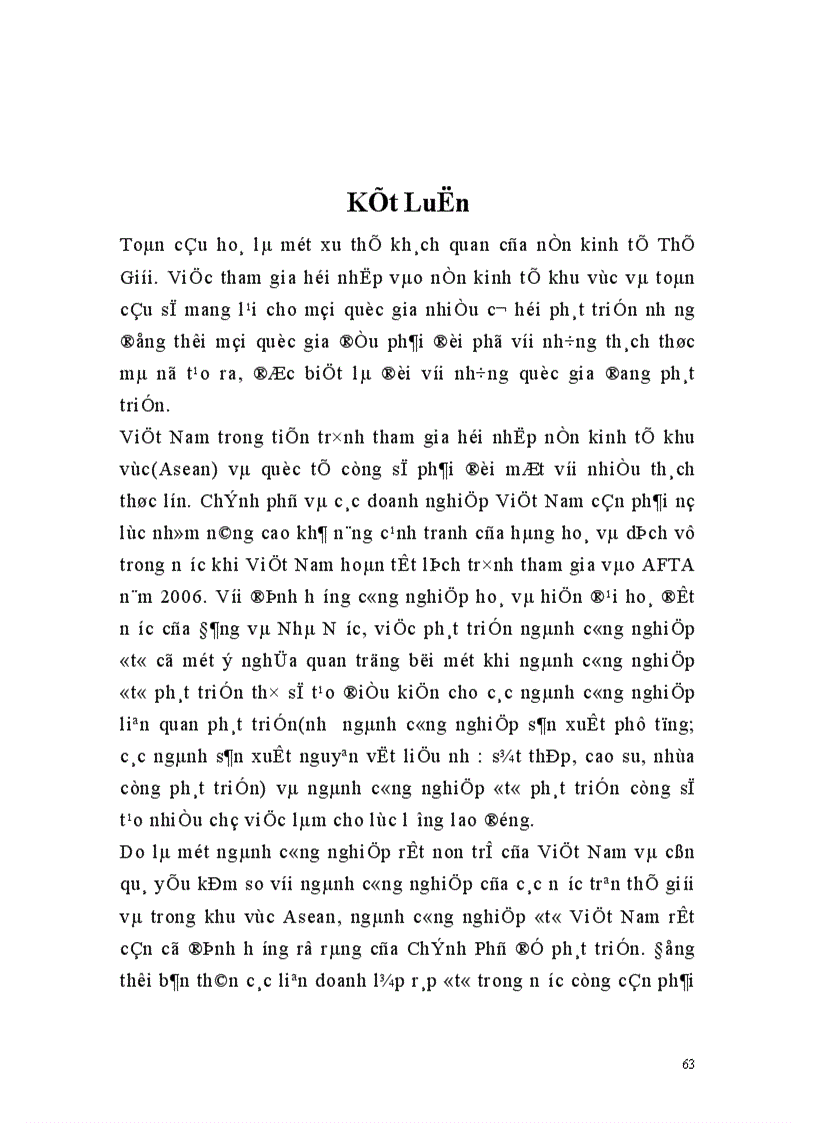 image for page Một số giải pháp nhằm nâng cao khả năng cạnh tranh của các liên doanh lắp ráp ôtô Việt Nam trong tiến trình tham gia AFTA 1