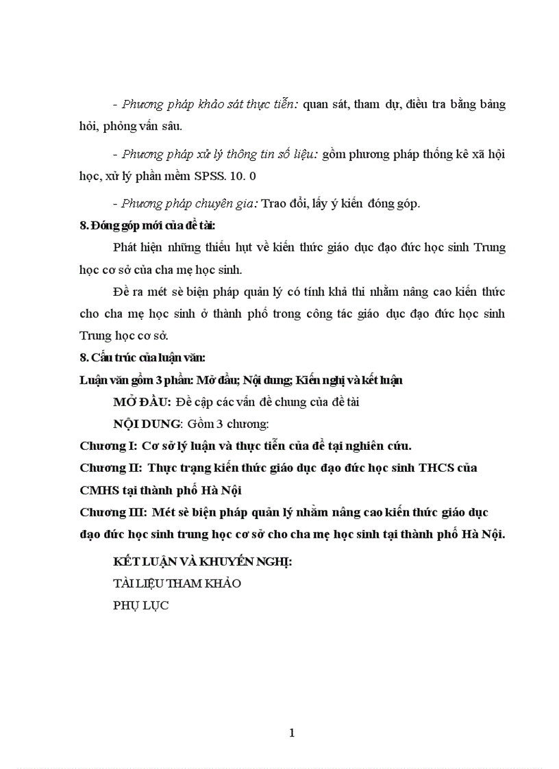 image for page Một số biện pháp quản lý nhằm nâng cao kiến thức giáo dục đạo đức học sinh Trung học cơ sở cho cha mẹ học sinh tại thành phố Hà Nội 1