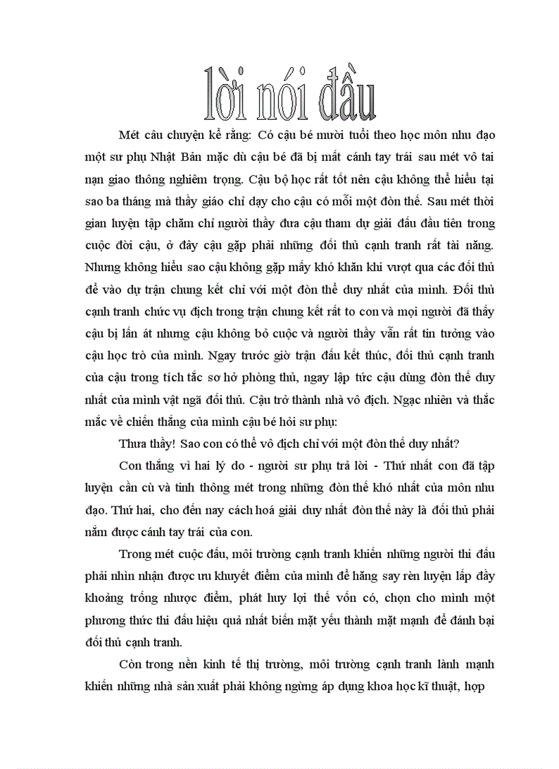 image for page Sức cạnh tranh của hàng hoá đối với các doanh nghiệp trong nền kinh tế thị trường ở Việt Nam 1