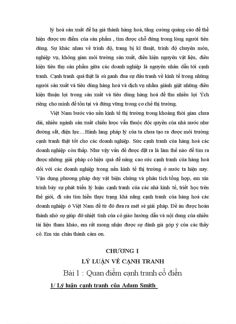 image for page Sức cạnh tranh của hàng hoá đối với các doanh nghiệp trong nền kinh tế thị trường ở Việt Nam 1