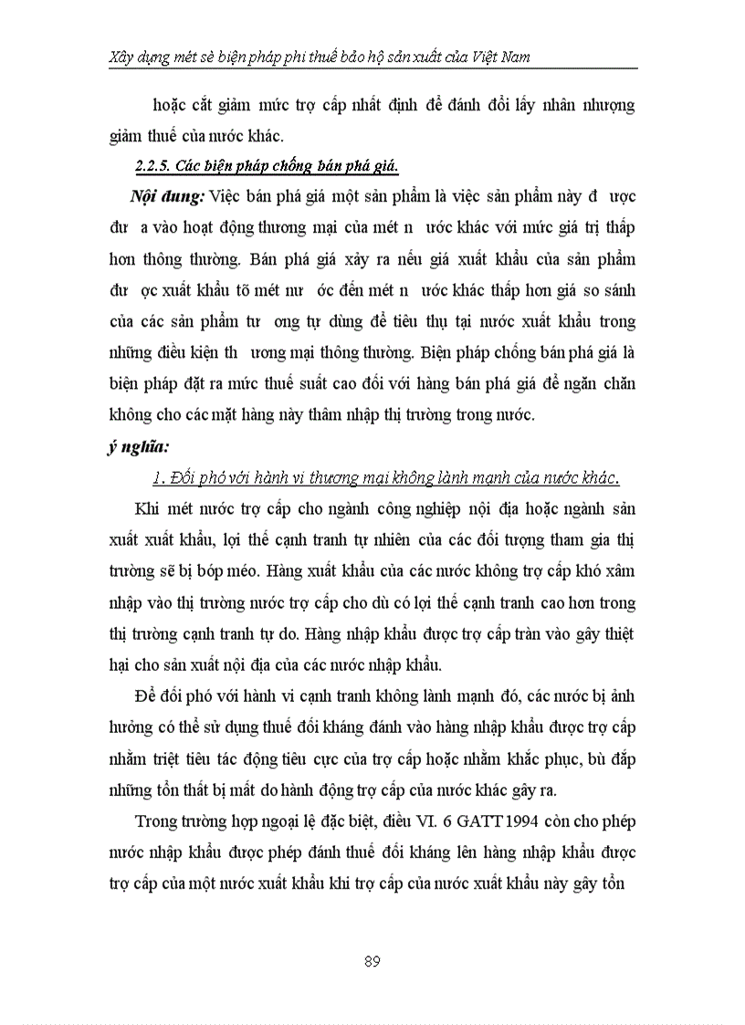 image for page Xây dựng một số biện pháp phi thuế bảo hộ sản xuất của Việt Nam