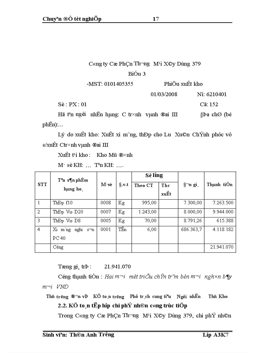 image for page Tổ chức công tác kế toán chi phí sản xuất và tính giá thành sản phẩm tại Công ty Cổ Phần Thương Mại Xây Dựng 379 1