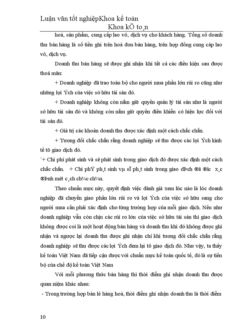 image for page Hoàn thiện hạch toán tiêu thụ hàng hoá và xác định kết quả tiêu thụ tại Công ty Thương mại Lâm sản Hà Nội 1