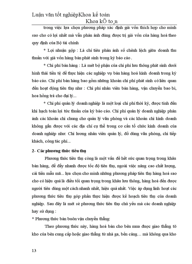 image for page Hoàn thiện hạch toán tiêu thụ hàng hoá và xác định kết quả tiêu thụ tại Công ty Thương mại Lâm sản Hà Nội 1