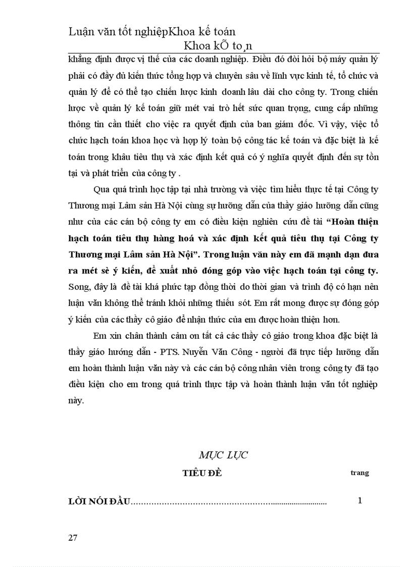 image for page Hoàn thiện hạch toán tiêu thụ hàng hoá và xác định kết quả tiêu thụ tại Công ty Thương mại Lâm sản Hà Nội 1