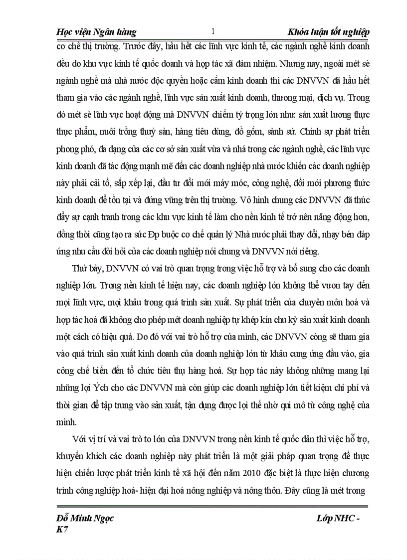 image for page Giải pháp mở rộng hoạt động cho vay đối với doanh nghiệp vừa và nhỏ tại ngân hàng thương mại cổ phần Sài Gòn chi nhánh Hà Nội SCB Hà Nội 1
