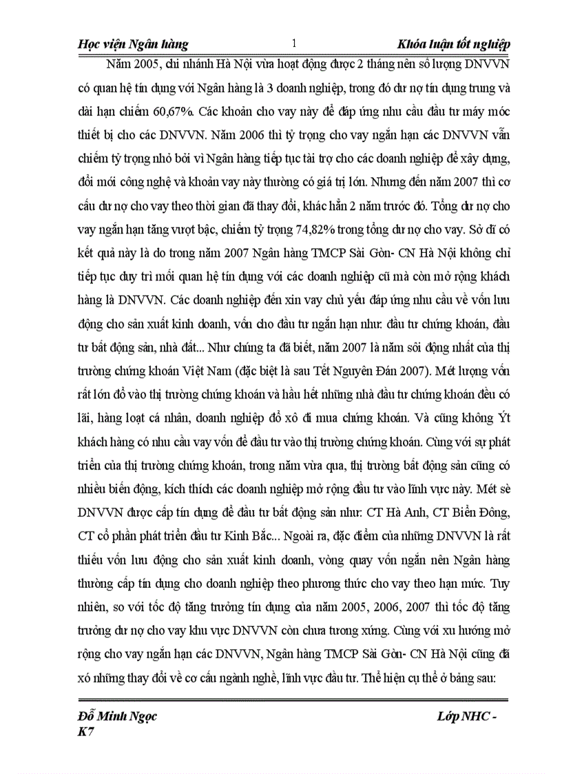 image for page Giải pháp mở rộng hoạt động cho vay đối với doanh nghiệp vừa và nhỏ tại ngân hàng thương mại cổ phần Sài Gòn chi nhánh Hà Nội SCB Hà Nội 1