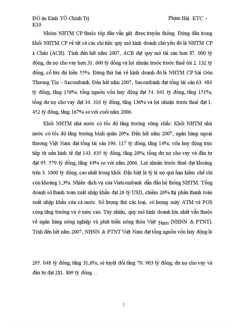 image for page Thị trường ngân hàng Việt Nam trong những năm gần đây 1