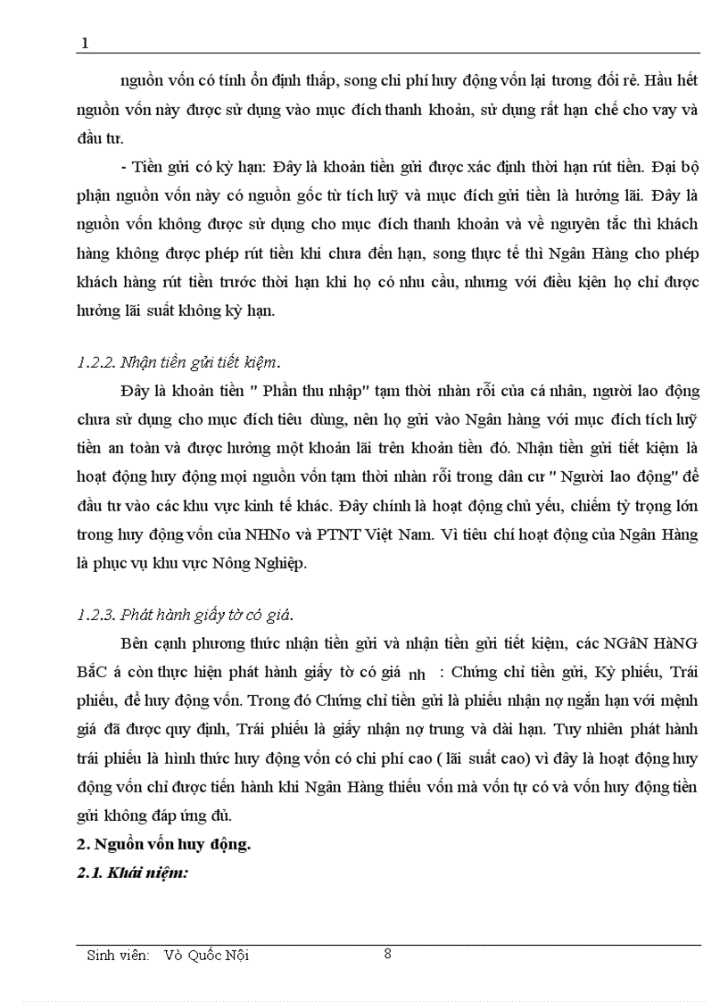 image for page Một số vấn đề cơ bản về vốn và kế toán huy động vốn tại chi nhánh NHNN PTNN Quận Tây Hồ 1