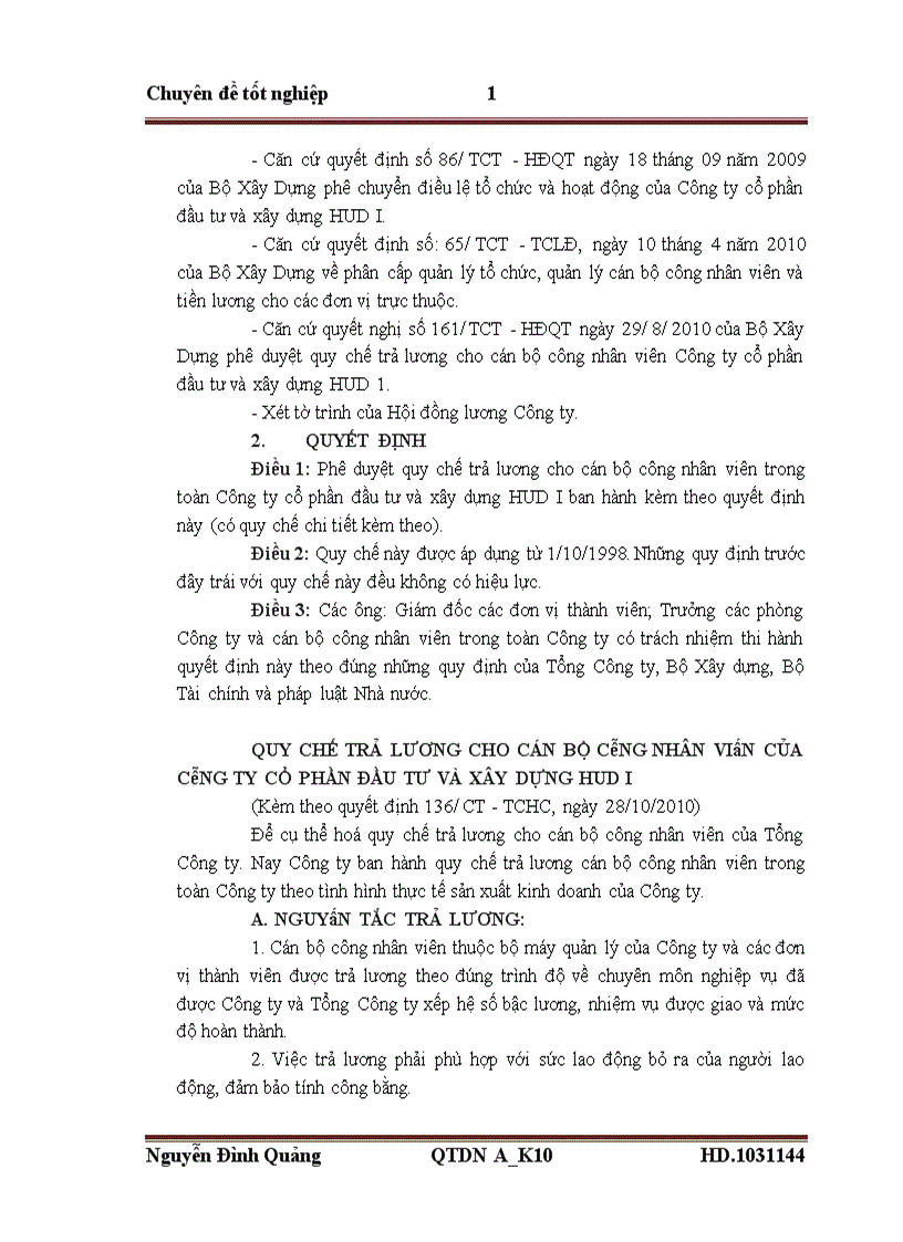 image for page Một số biện pháp nhằm nâng cao hiệu quả của các hình thức trả lương trả công tại Công ty cổ phần đầu tư và xây dựng HUD 1