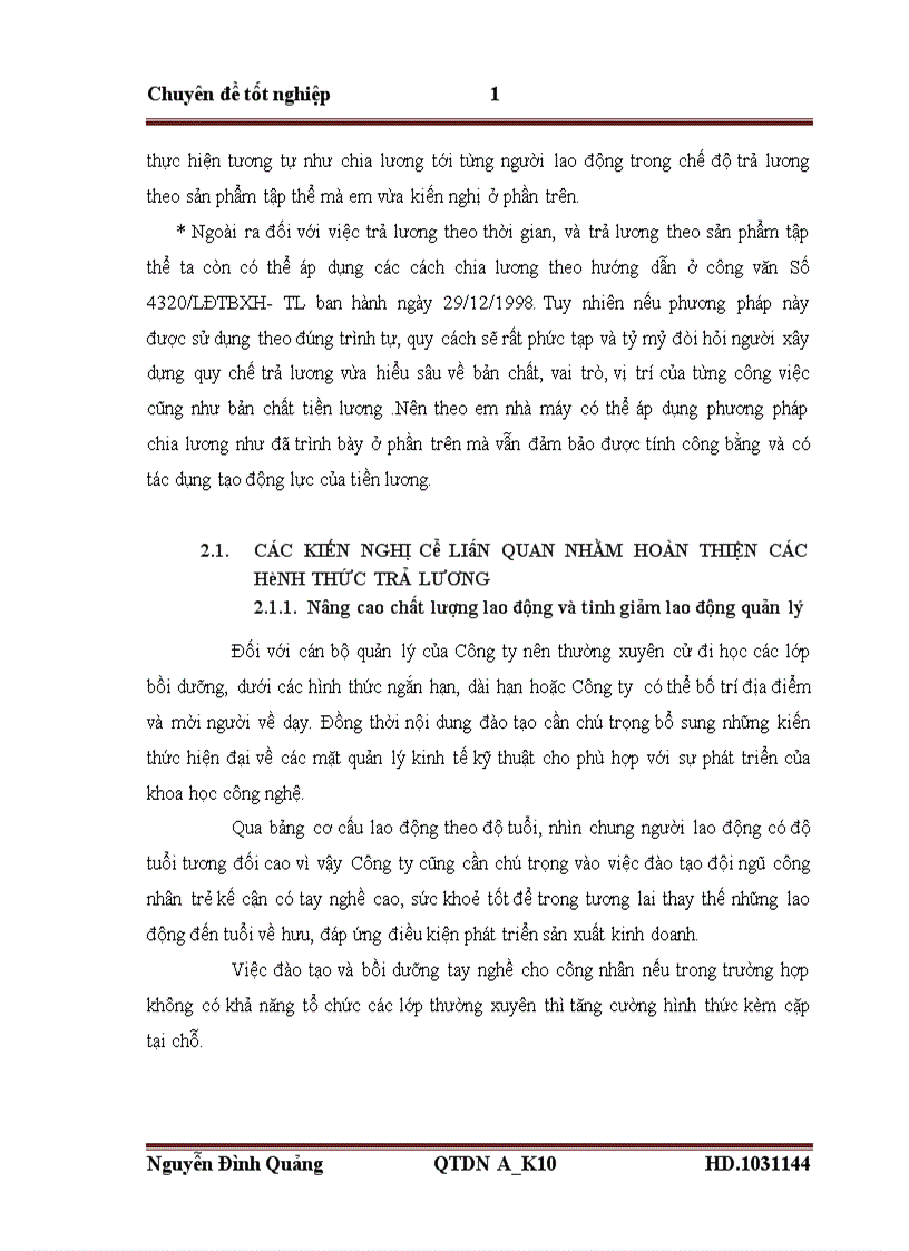 image for page Một số biện pháp nhằm nâng cao hiệu quả của các hình thức trả lương trả công tại Công ty cổ phần đầu tư và xây dựng HUD 1