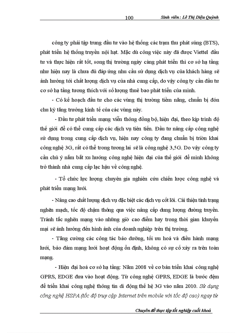 image for page giải pháp đầu tư vào cơ sở hạ tầng nhằm nâng cao khả năng cạnh tranh trong hoạt động kinh doanh của tổng công ty viễn thông quân đội viettel
