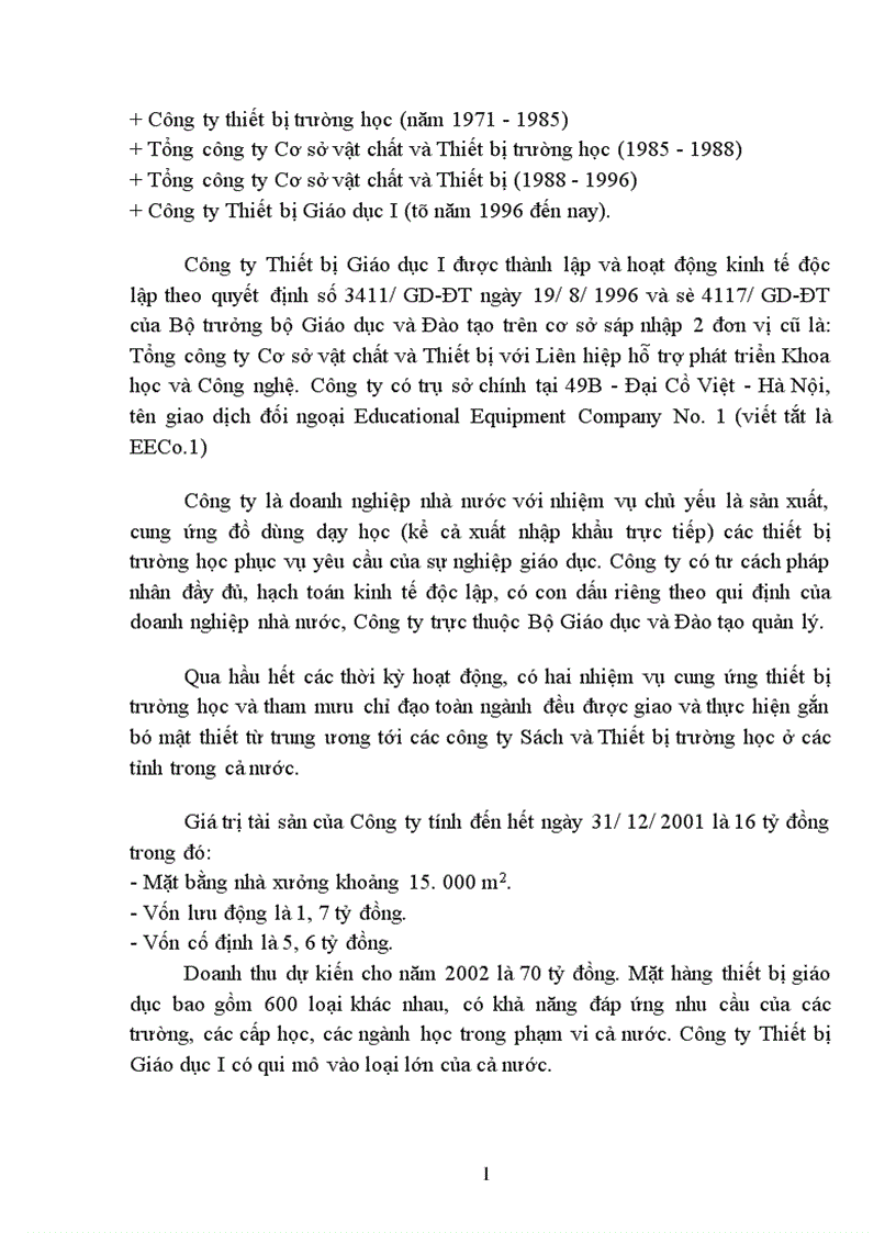 image for page Một số biện pháp nhằm nâng cao hiệu quả tiêu thụ hàng hoá ở Công ty Thiết bị Giáo dục I