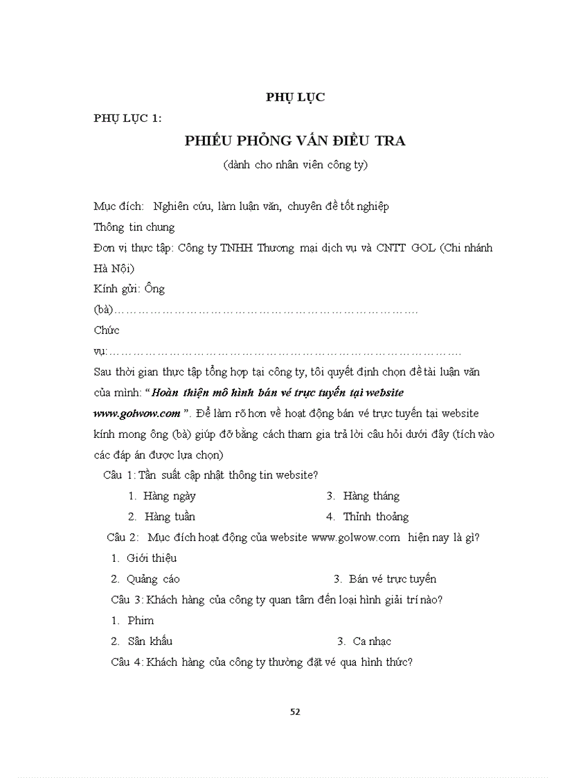 image for page Hoàn thiện mô hình bán vé trực tuyến tại website www golwow com