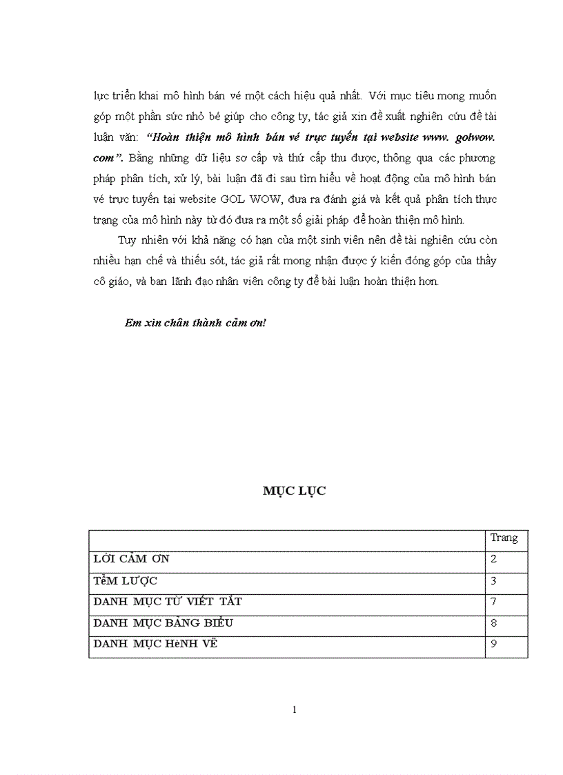 image for page Hoàn thiện mô hình bán vé trực tuyến tại website www golwow com