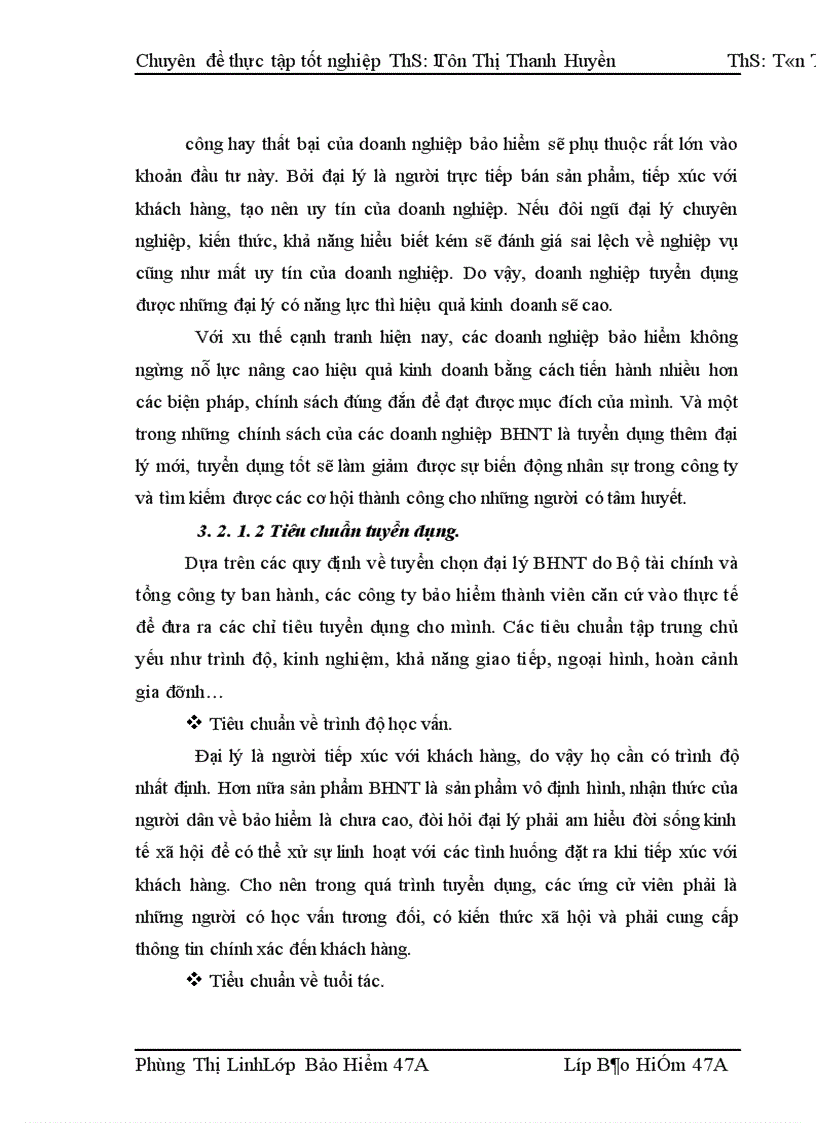 image for page Thực trạng công tác tuyển dụng và đào tạo đại lý tại Bảo Việt Nhân Thọ Hà Nội 1