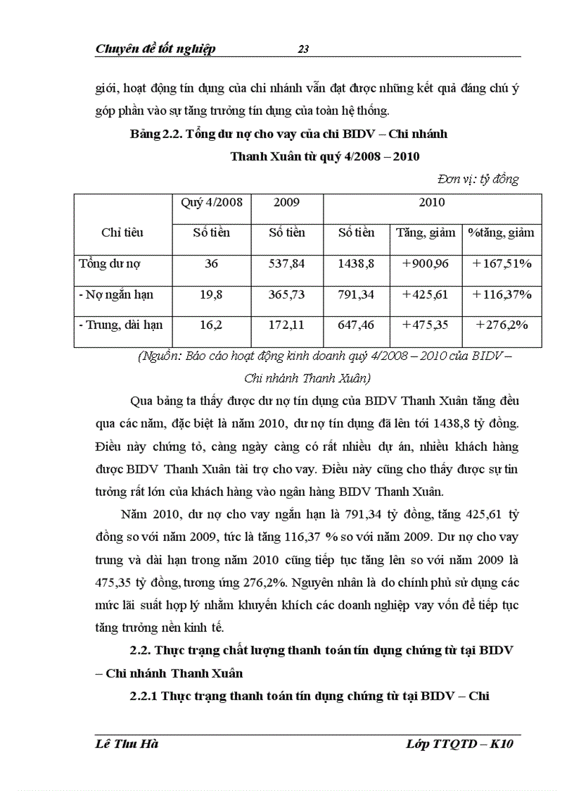 image for page Giải pháp nâng cao chất lượng thanh toán tín dụng chứng từ tại Ngân hàng Đầu tư và Phát triển Việt Nam chi nhánh Thanh Xuân